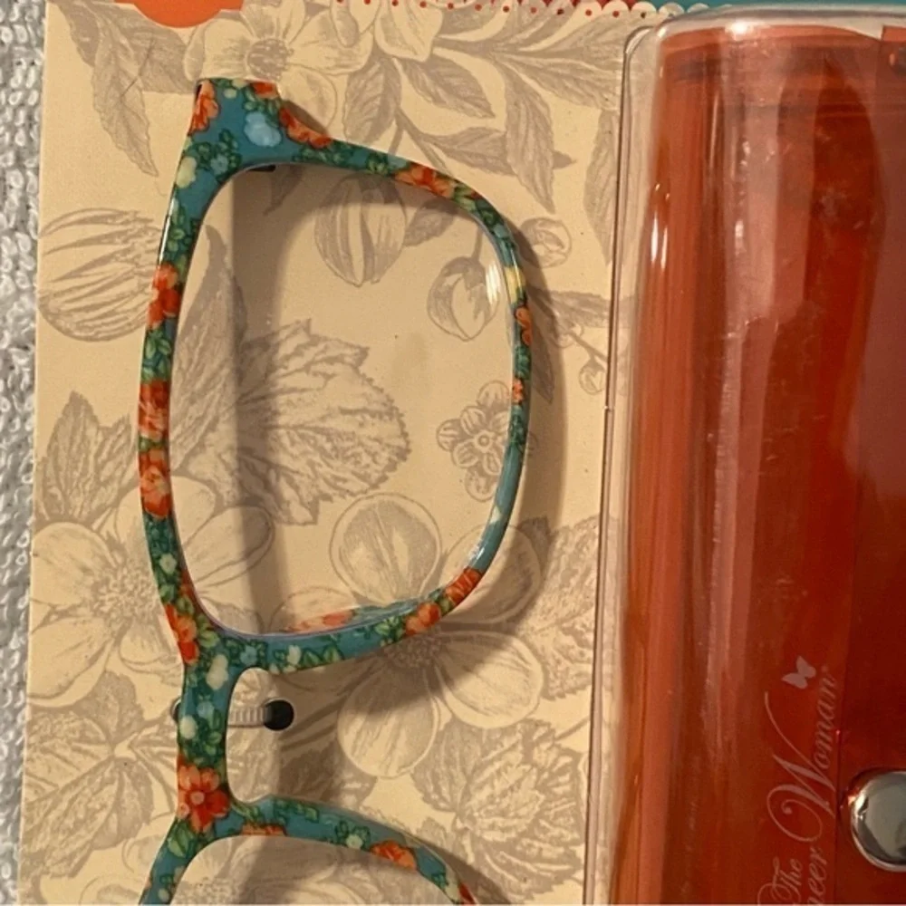 The Pioneer Woman Blue Light Screen Protection Glasses With‎ Case Vintage Floral